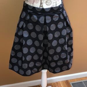 Gap Polka Dot Black Gray Skirt 14